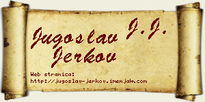 Jugoslav Jerkov vizit kartica